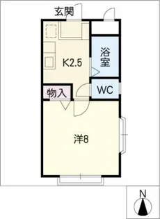 アムラックスⅡ【2階】の間取り