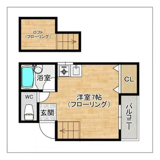 プレテ六本松A【202号室】の間取り