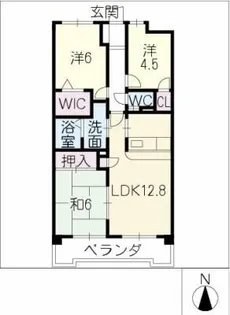 グランドールナカシマⅤ【3階】の間取り