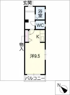 シャーメゾン若山【2階】の間取り
