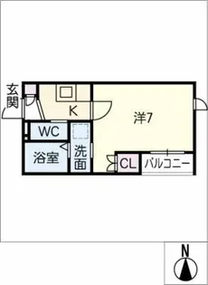 カメリヤ【1階】の間取り