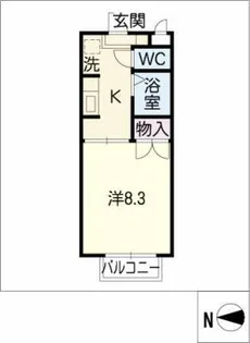 リベルテⅡ【2階】の間取り