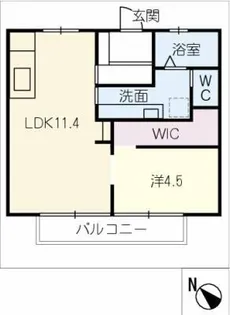 パナハイツみなみ 101号室【1階】の間取り