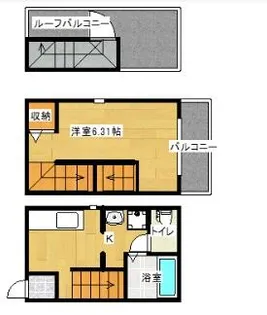 MAISONETIC GENKAI I【106号室】の間取り