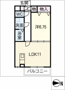 僚蘭舎【2階】の間取り