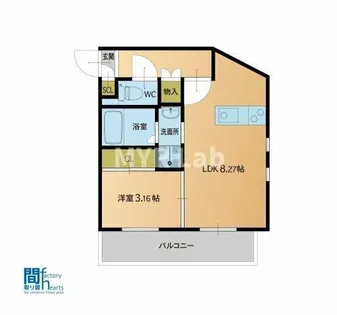 福岡県福岡市南区大橋3丁目【マンション】の間取り