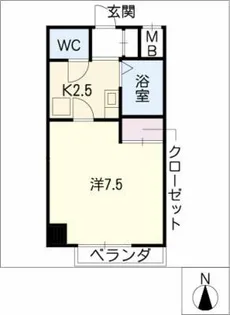 飯田ビル【3階】の間取り