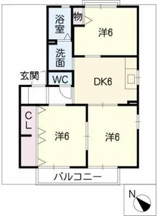 イストワール深沢E棟【1階】の間取り