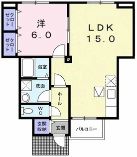 レイクパレット【1階】の間取り