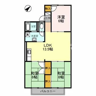 シティーハウス栄【2階】の間取り