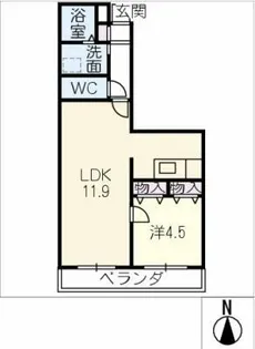メモアール・ジャルダン【1階】の間取り