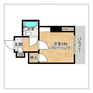 ジュネス桜坂【301号室】の間取り