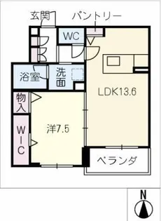ベレオ平芝【2階】の間取り
