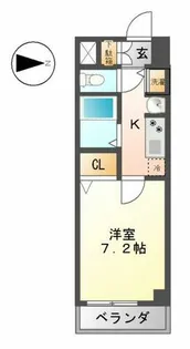 ベレーサ金山【202号室】の間取り