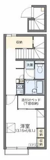 レオパレス栄華西Ⅰ【2階】の間取り