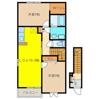 ビューテラス陶Ⅱ【2階】の間取り