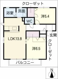 アドラブール美園【2階】の間取り