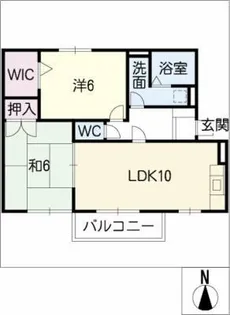 カーサ平子 B棟【1階】の間取り