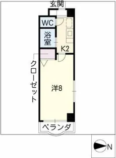 パレスT2-S【3階】の間取り