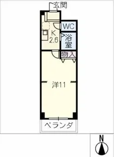 パブリックサイド71【4階】の間取り