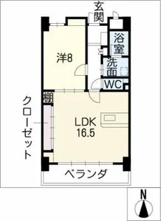 にしの台ヒルズ【5階】の間取り