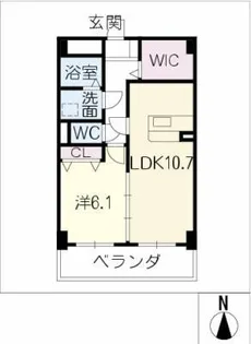 キャノン山伏【3階】の間取り