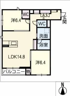 Ritz Terrace【2階】の間取り
