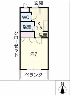 ル・トア・ヴェール植田【2階】の間取り