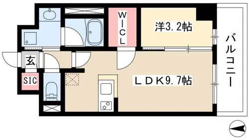 RESIDENCE TACHIBANA【402号室】の間取り