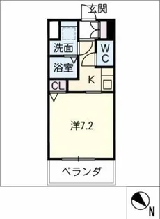 CKーRESIDENCE野並駅前【8階】の間取り