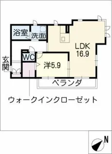 レフィシア【3階】の間取り