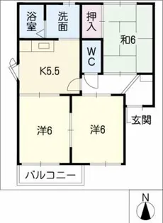 パークハウス明円【1階】の間取り