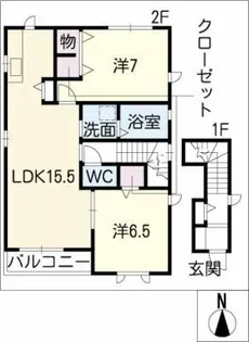 エトワール瑞穂【2階】の間取り