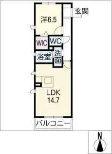 エムズコート A棟【1階】の間取り