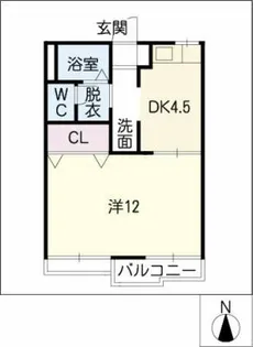 ファーシル旭【1階】の間取り
