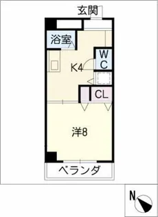 グレン清友本山【1階】の間取り