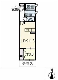 Merveille【1階】の間取り