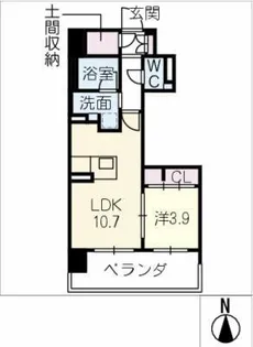 スイーツメゾンNAGOYA【8階】の間取り