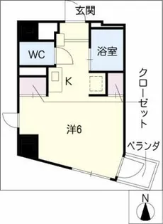 サンパーク上前津【6階】の間取り