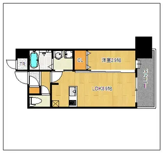サヴォイテンジンスクワイヤー【4階】の間取り