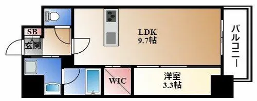 ハーモニーレジデンス名古屋今池【13階】の間取り