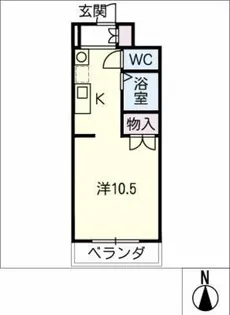 天白ハウス【4階】の間取り