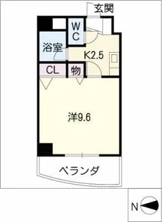 パセオ・ミヤ【6階】の間取り
