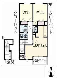グリーンベル【2階】の間取り