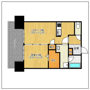 キルンズ博多駅南【12階】の間取り