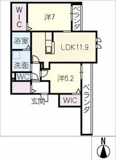 プライア桜山【2階】の間取り