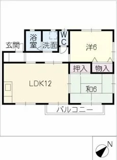 ハイムヨシミ【1階】の間取り