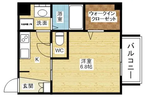 グランパシフィック木川東【8階】の間取り