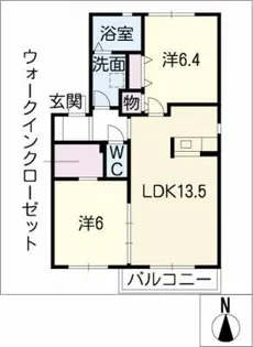 ビューフェリス柏森A棟【1階】の間取り