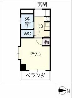 リバーサイド石川【2階】の間取り
